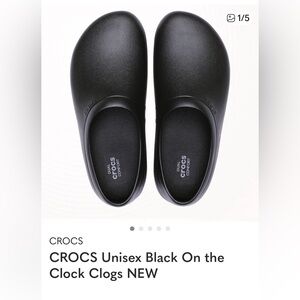CROCS Black On the Clock Clogs